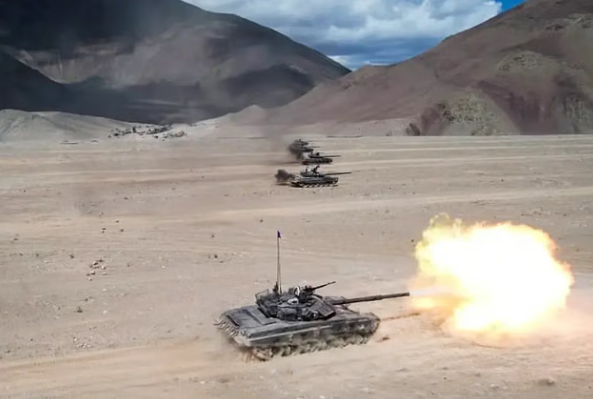 Indian Army Conducts &lsquo;Parvat Prahaar&rsquo; Military Exercise in Ladakh (GS Paper 3, Defence)